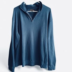 Pendleton Sweatshirt Men’s Teal 3/4 Zip Long Sleeve Size XL Preppy Casual